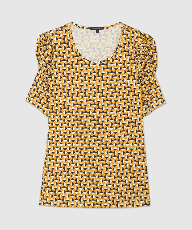 Camiseta Estampada con Ruche