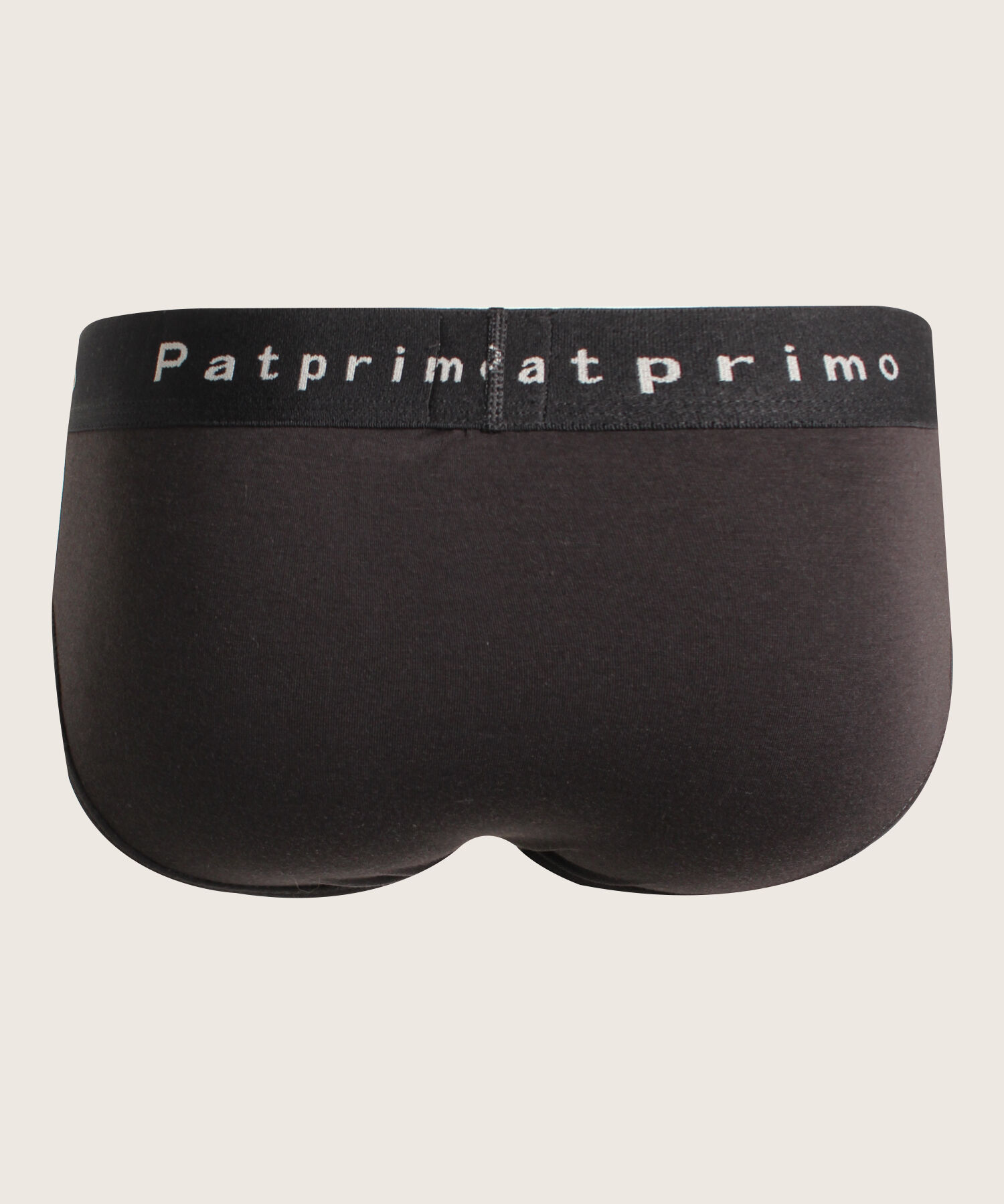 Calzoncillo Tipo Tanga Unicolor En Algod&oacute;n Con El&aacute;stico Expuesto