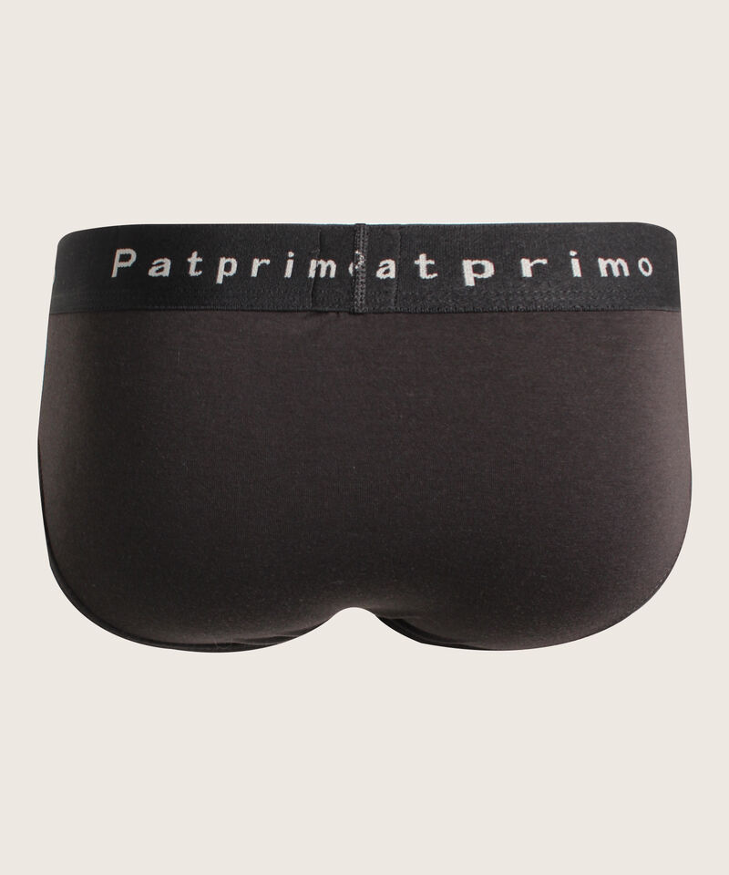 Calzoncillo Tipo Tanga Unicolor En Algod&oacute;n Con El&aacute;stico Expuesto