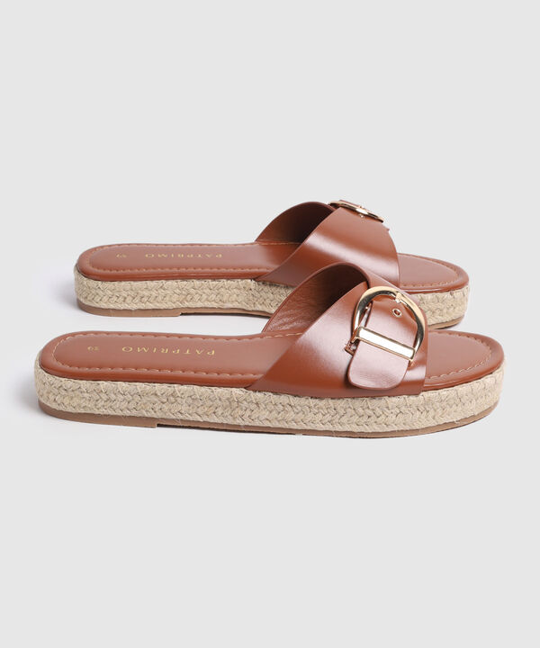 Sandalias De Plataforma Con Suela De Yute Para Mujer image number null