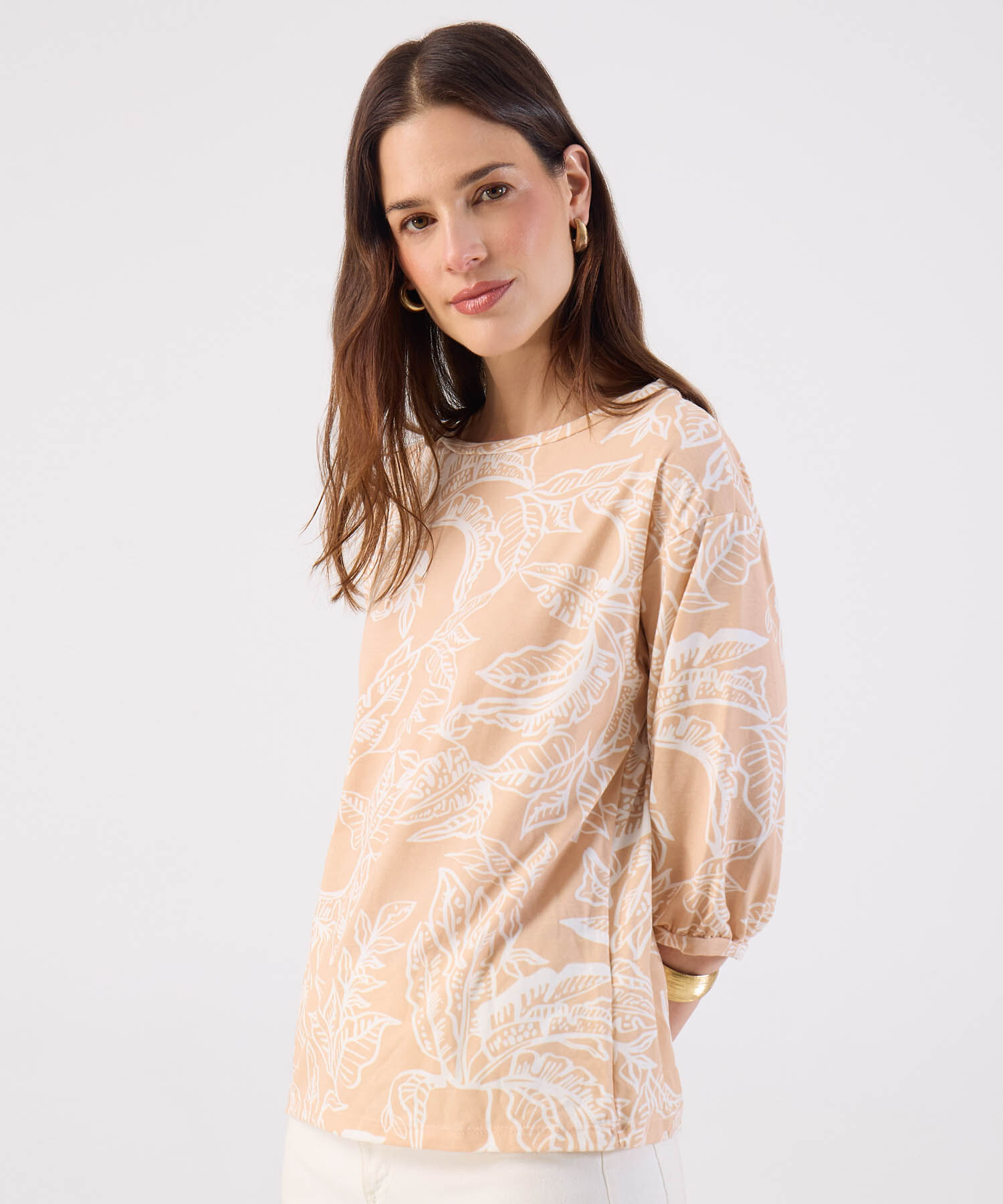 Camiseta Estampado Floral