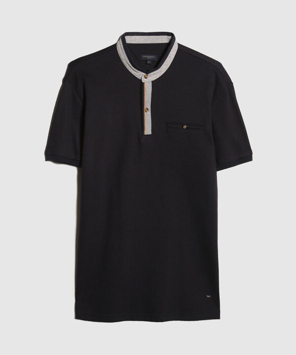 Polo Cuello Neru Con Bolsillo