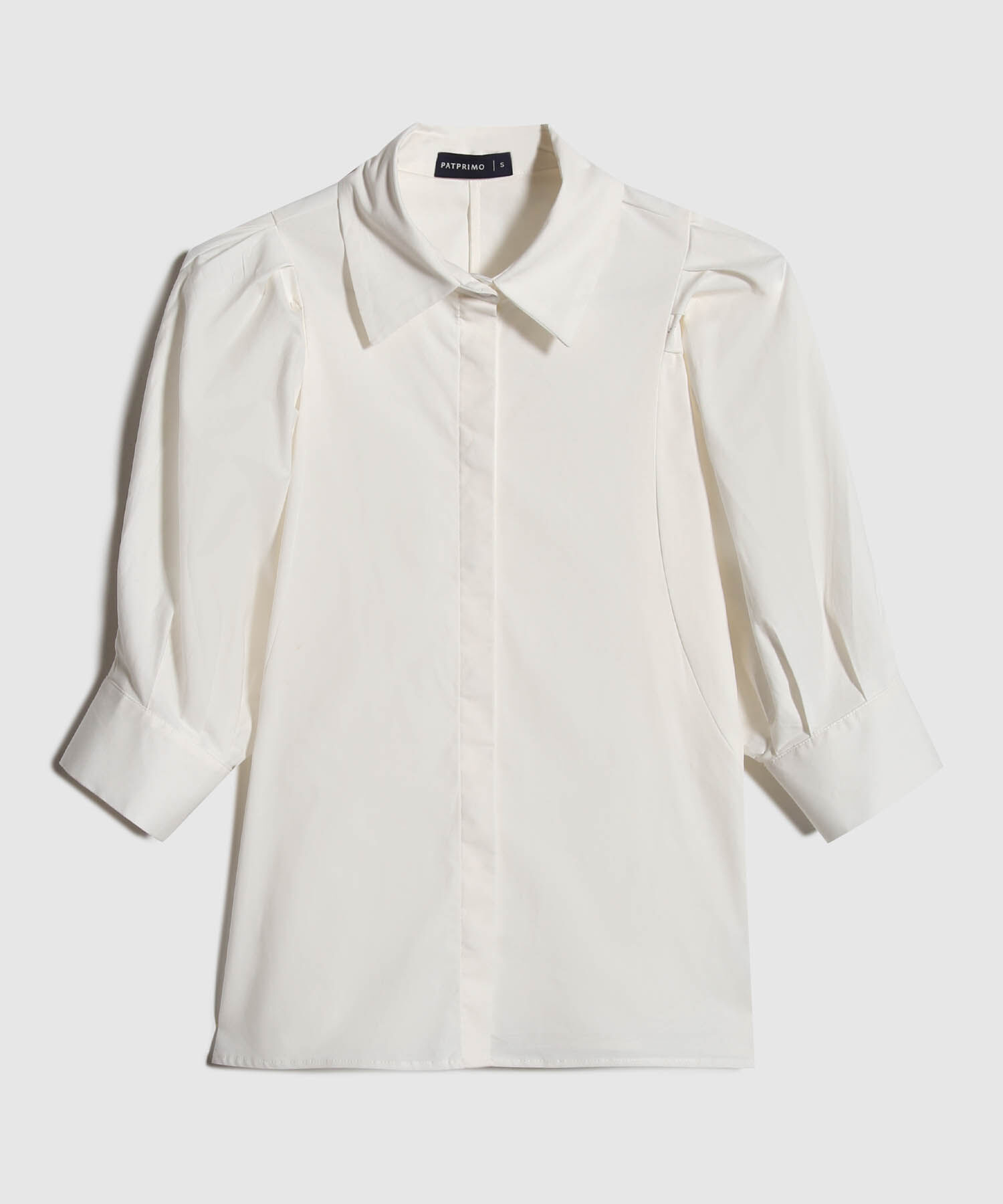 Camisa Unicolor Manga Corta Bombacha Al Codo