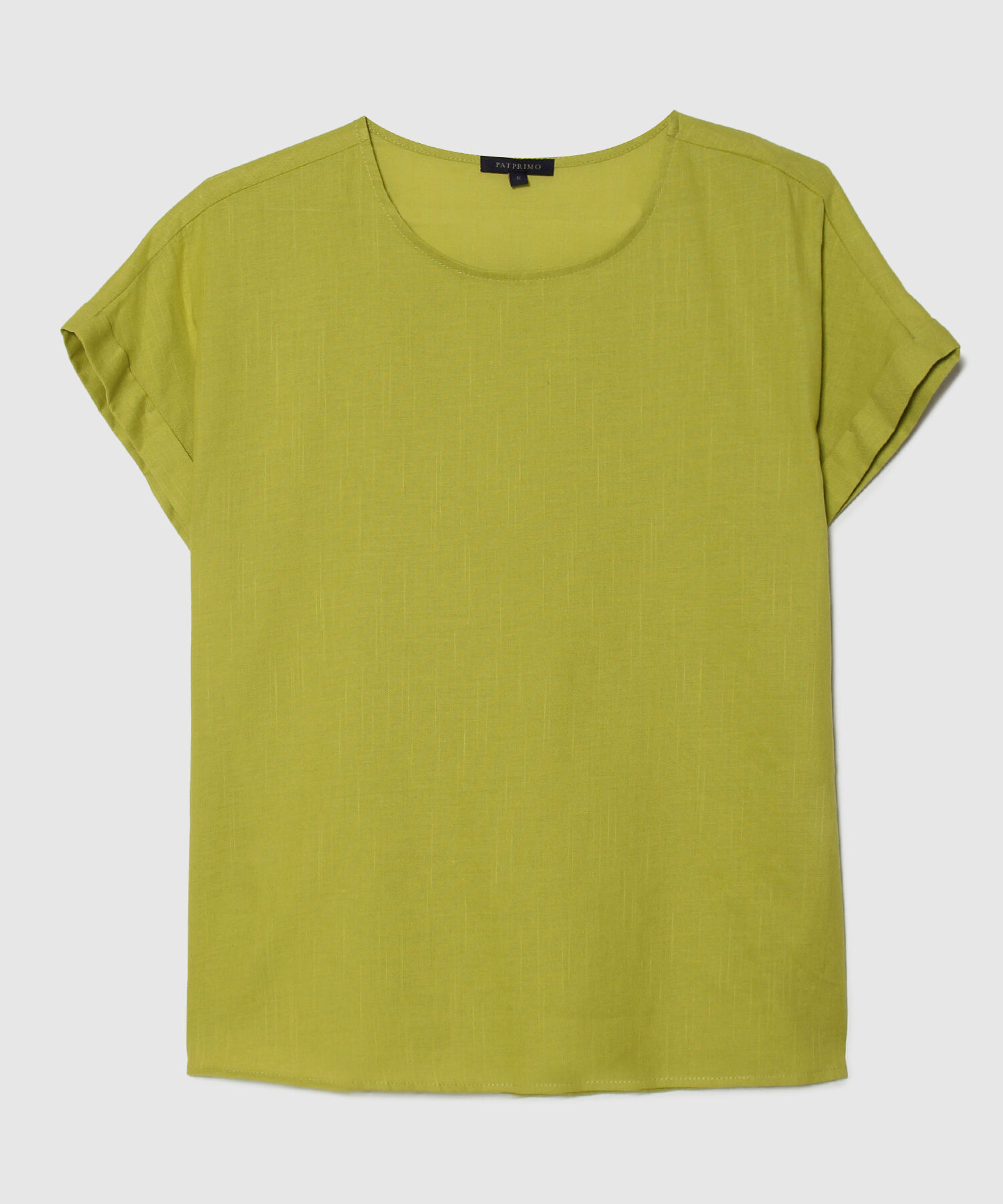 Blusa Manga Corta Corrida Unicolor
