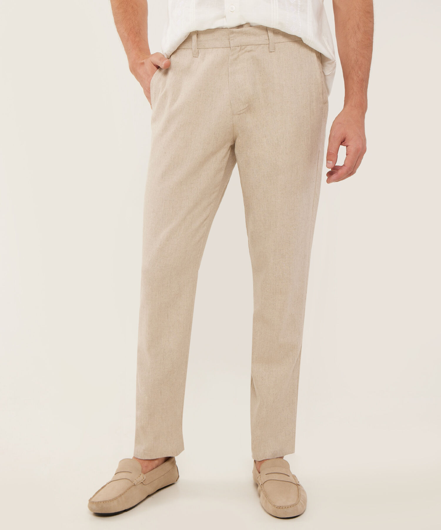 Pantalon Chino en Efecto Lino Compra ahora Patprimo