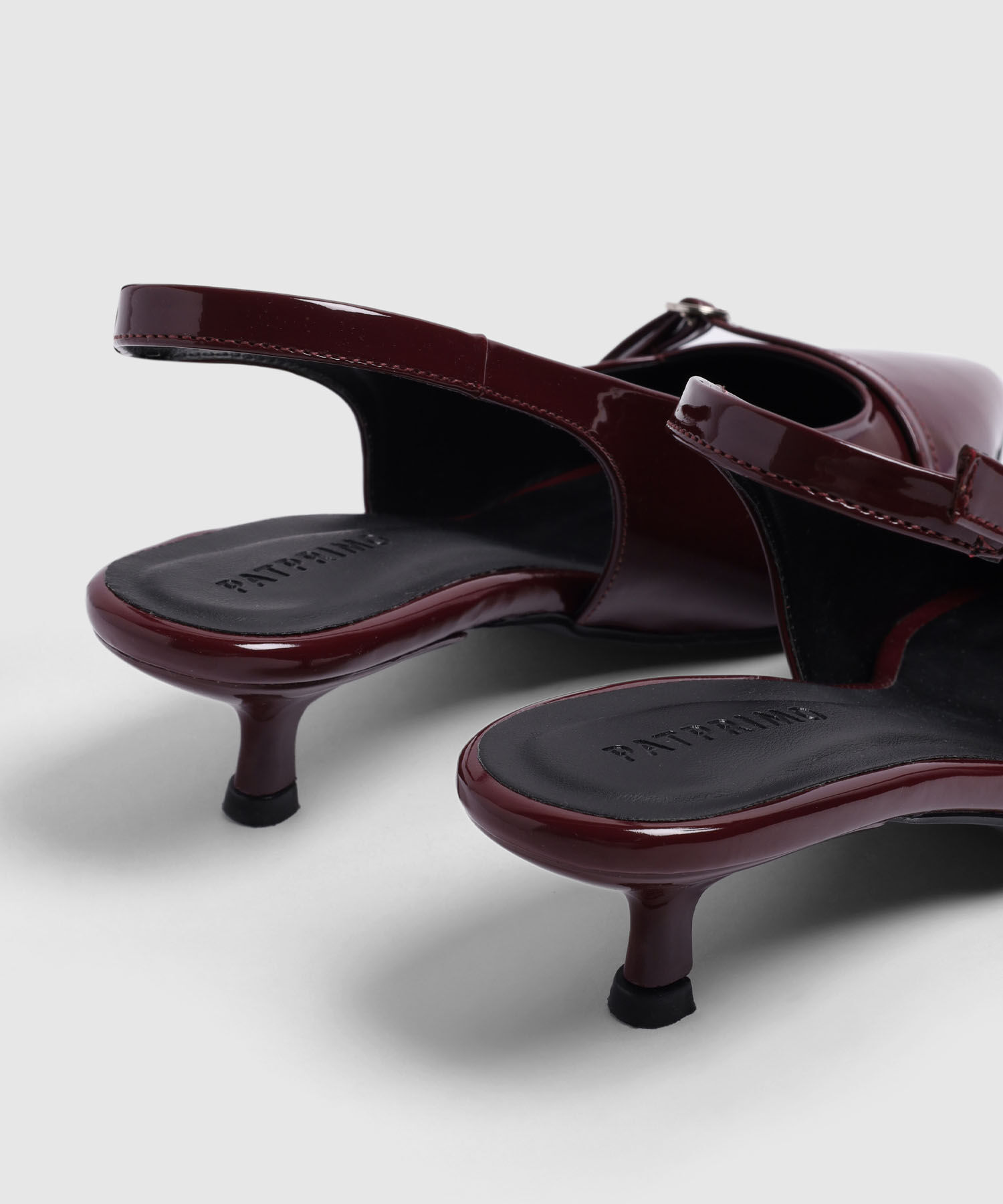 Zapato Slingback Punta Fina Y Tac&oacute;n