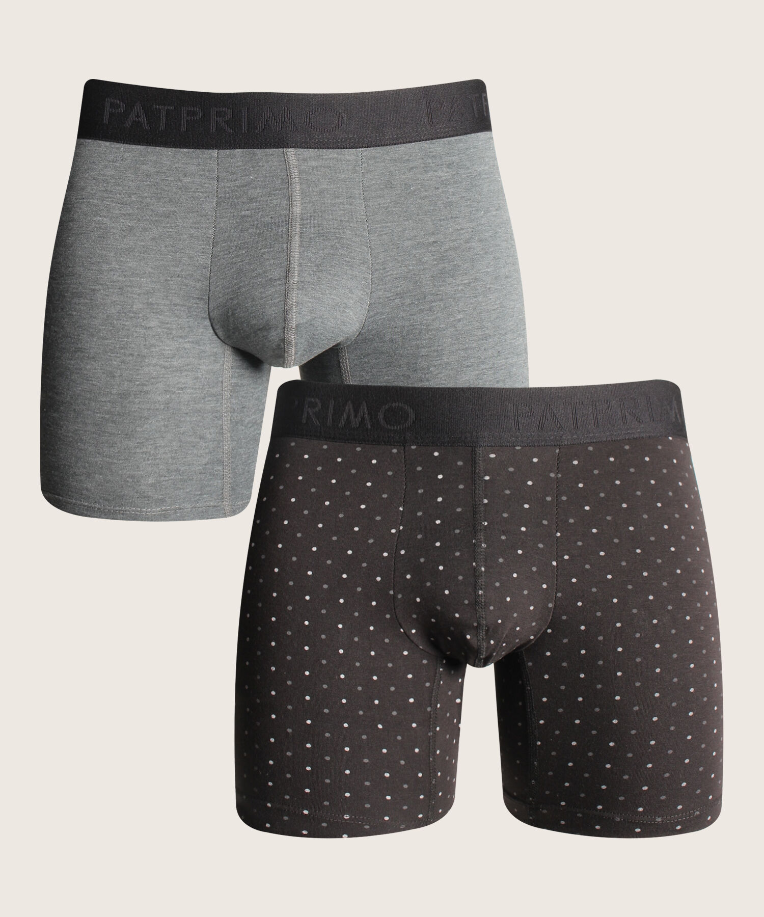 Boxer Pack X2 Pantaloncillo Medio Elástico Expuesto Estampado Mini - Unicolor