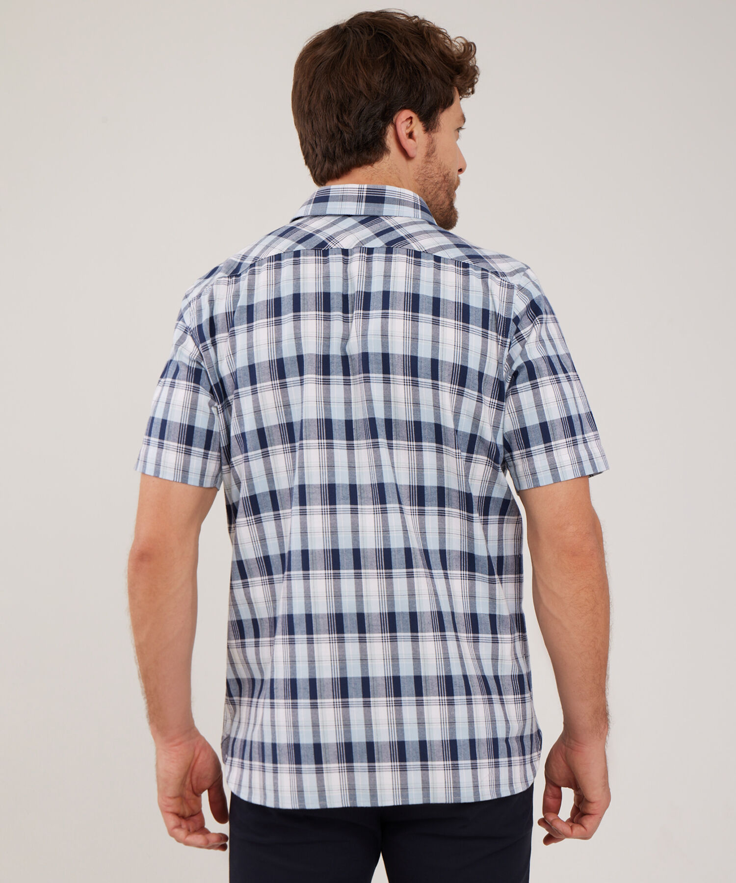 Camisa Manga Corta  Cuadros