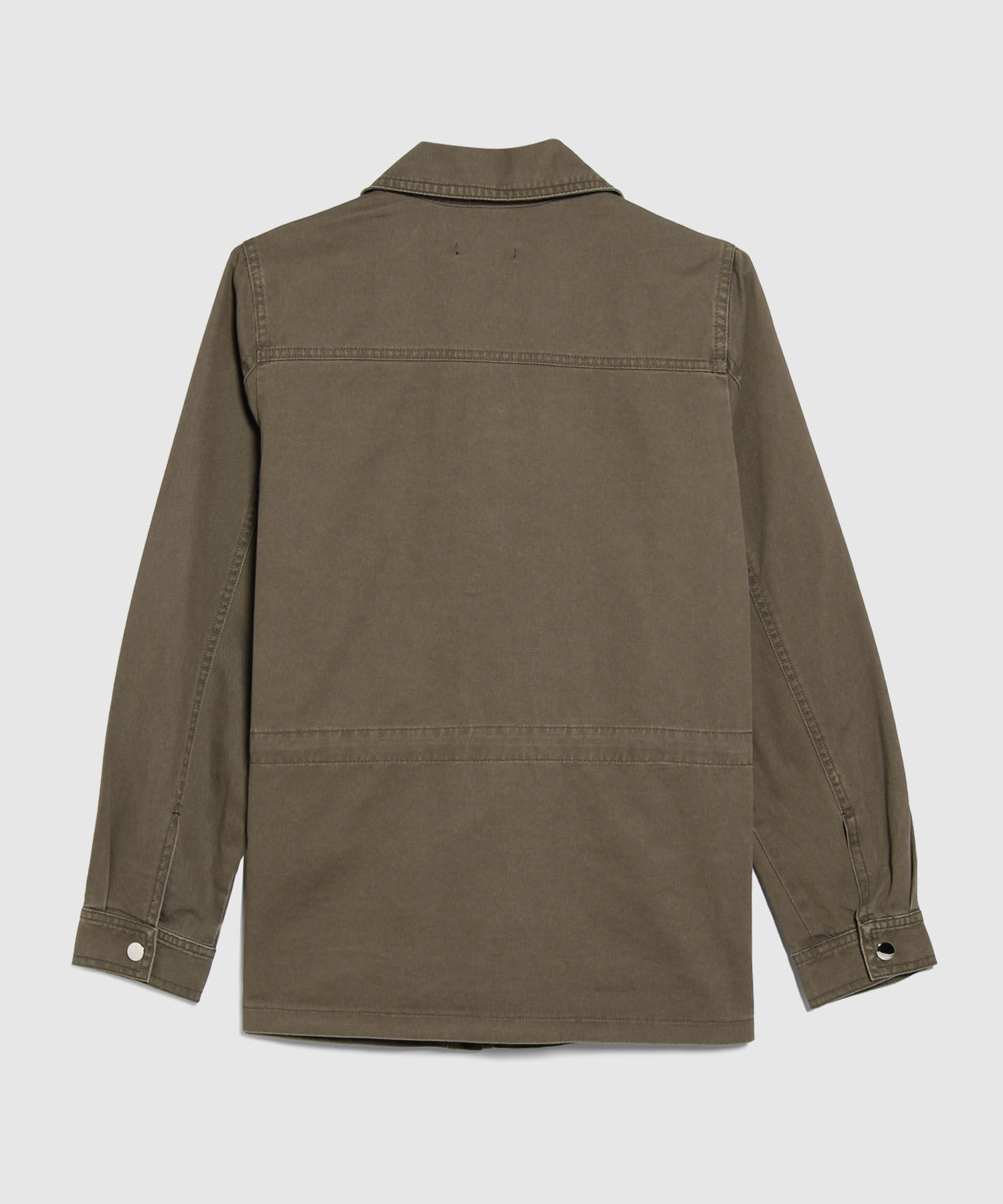 Chaqueta Chaqueta Cuello Camisero Con Bolsillos De Parche