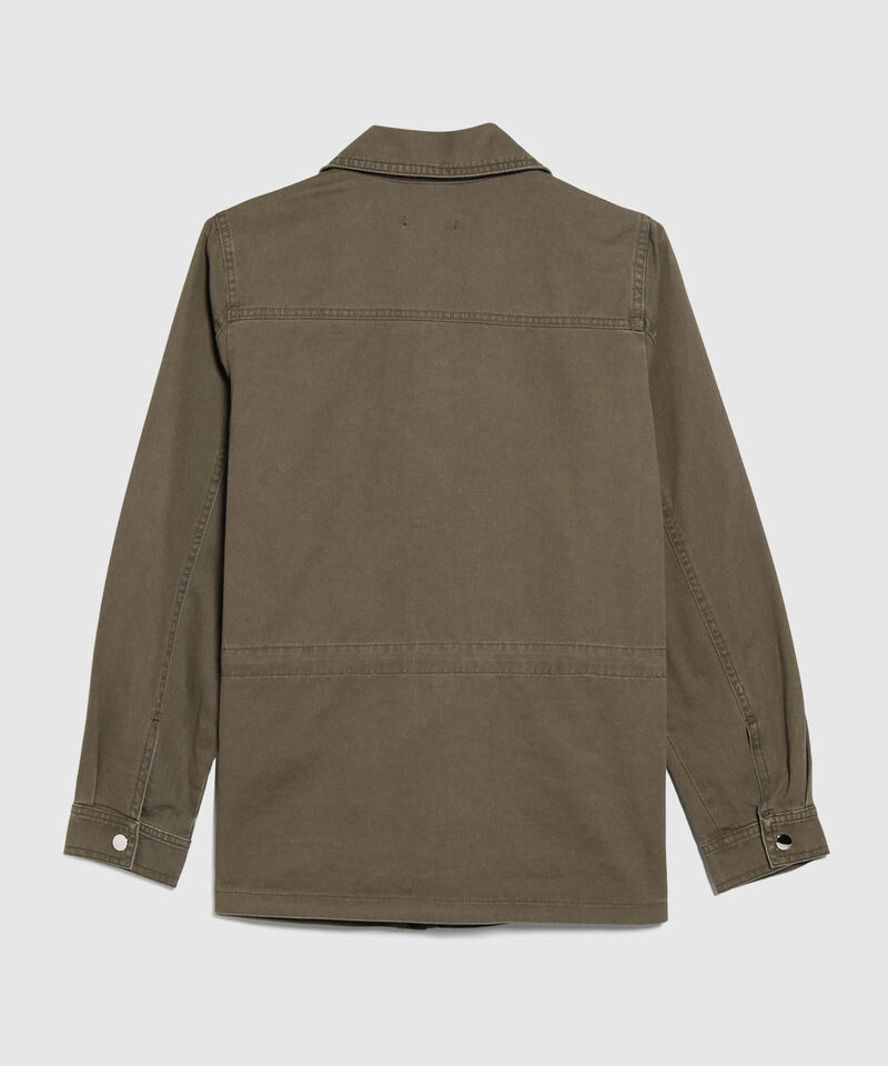 Chaqueta Chaqueta Cuello Camisero Con Bolsillos De Parche