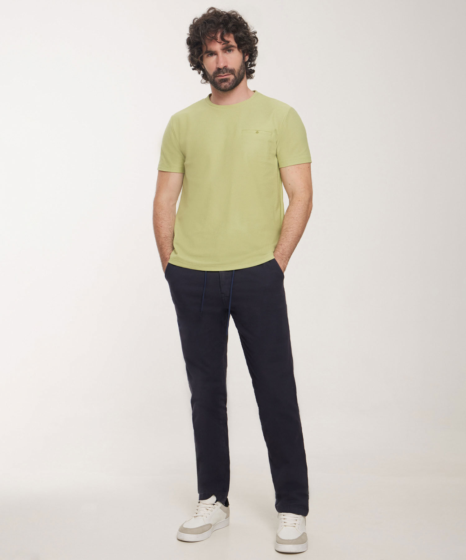 Camiseta Manga Corta Con Bolsillo