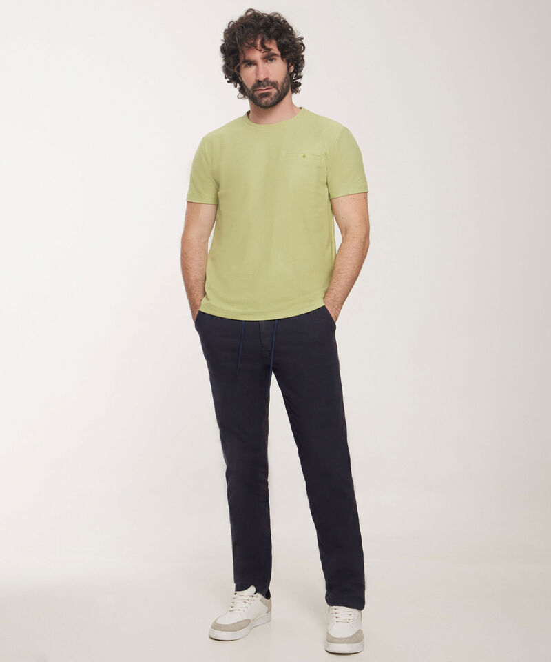 Camiseta Manga Corta Con Bolsillo