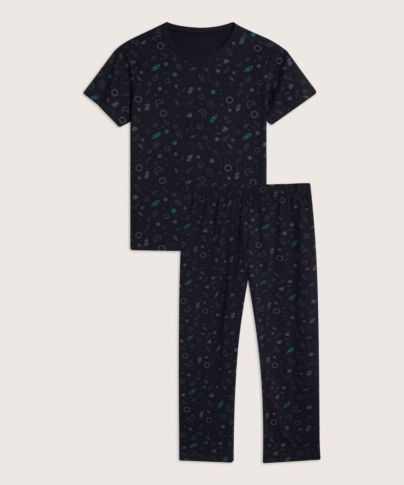 Pijama Set Camiseta Estampada