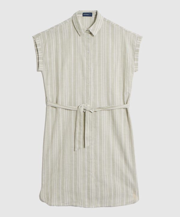 Vestido Camisero con Cintur&oacute;n para Mujer image number null