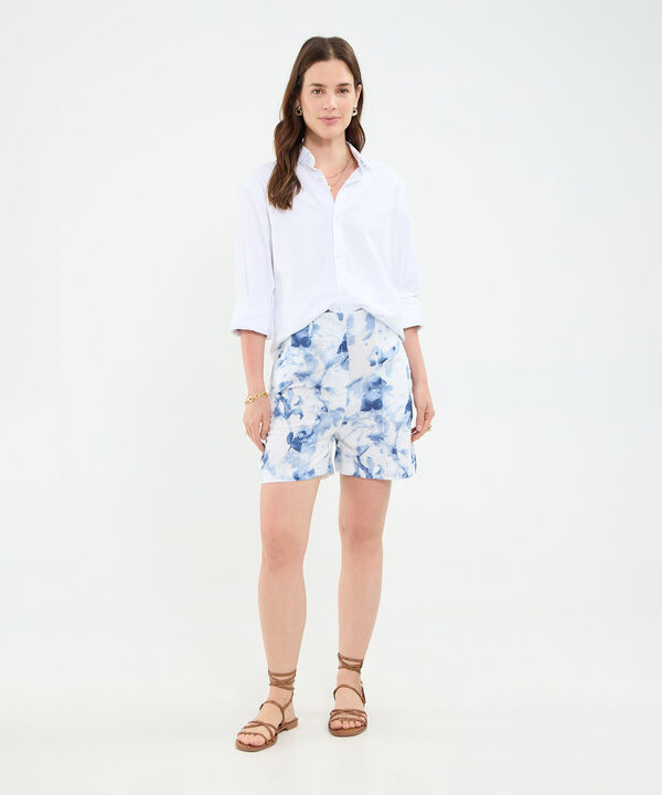Bermuda estampada pretina incluida para mujer image number null