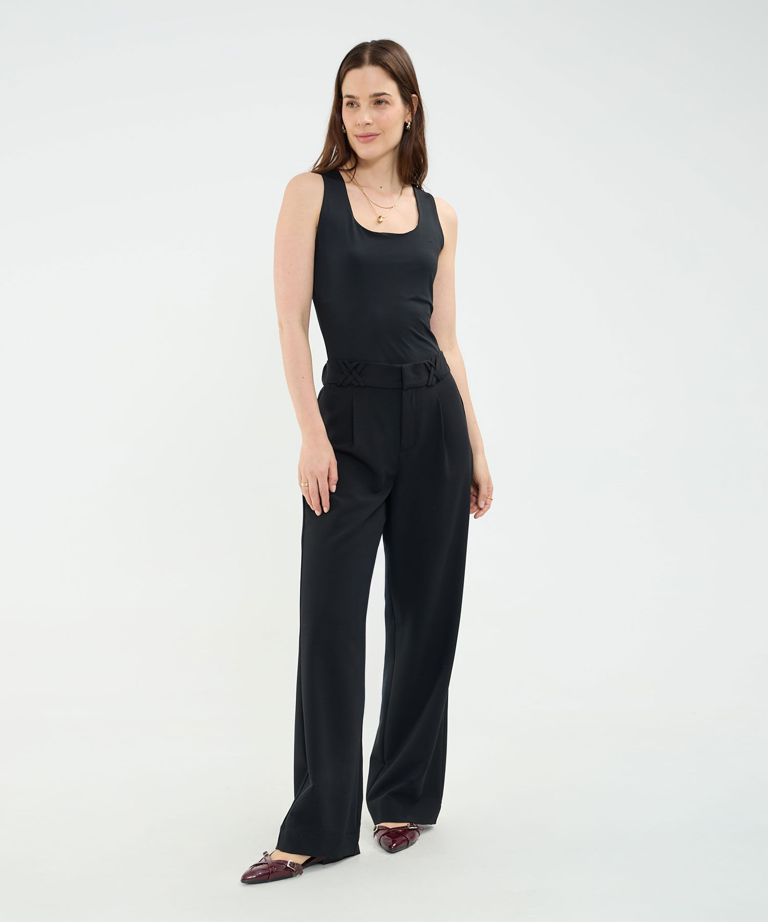 Pantalón Palazzo con Prenses