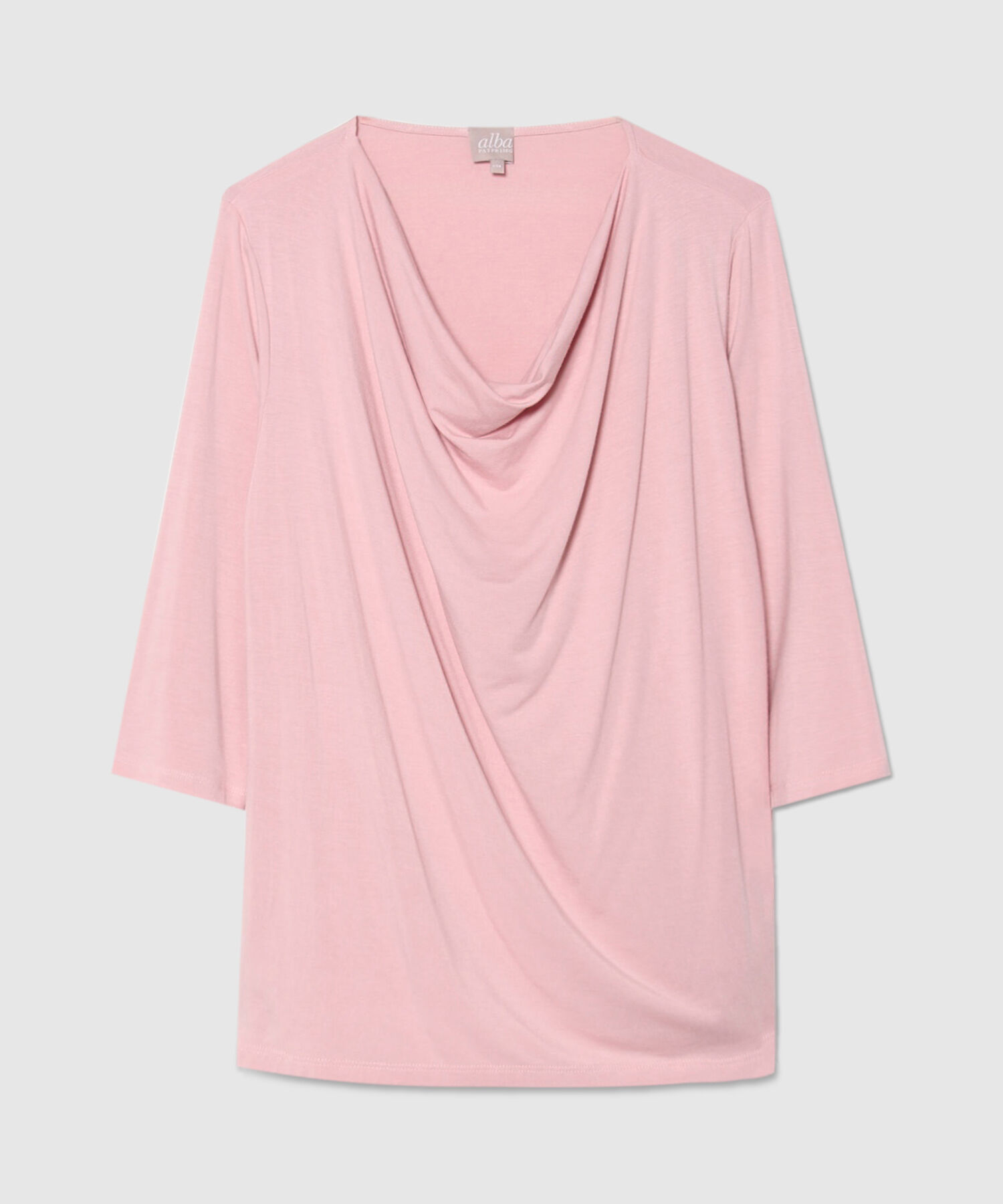 Camiseta Con Cuello Drapeado