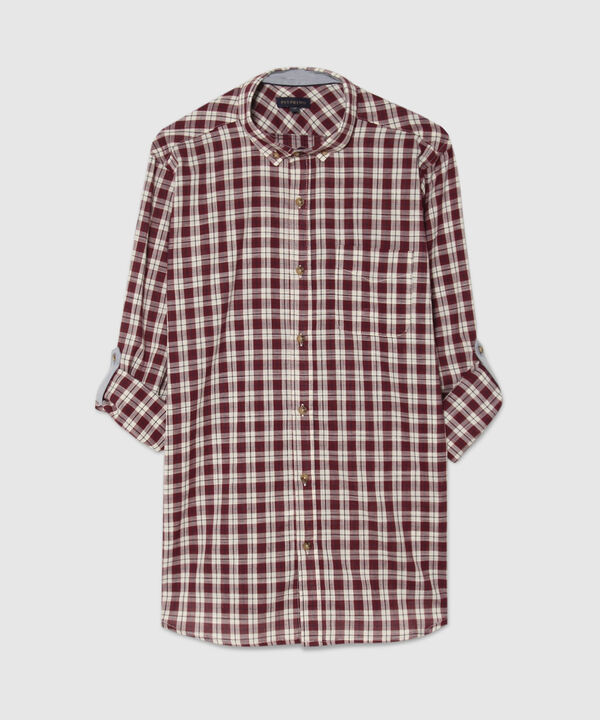 Camisa Manga Larga Preteñida Button Down