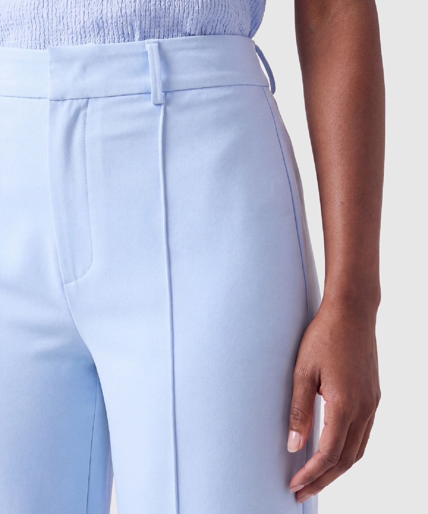 Pantal&oacute;n Wide Leg Con Costura Mujer
