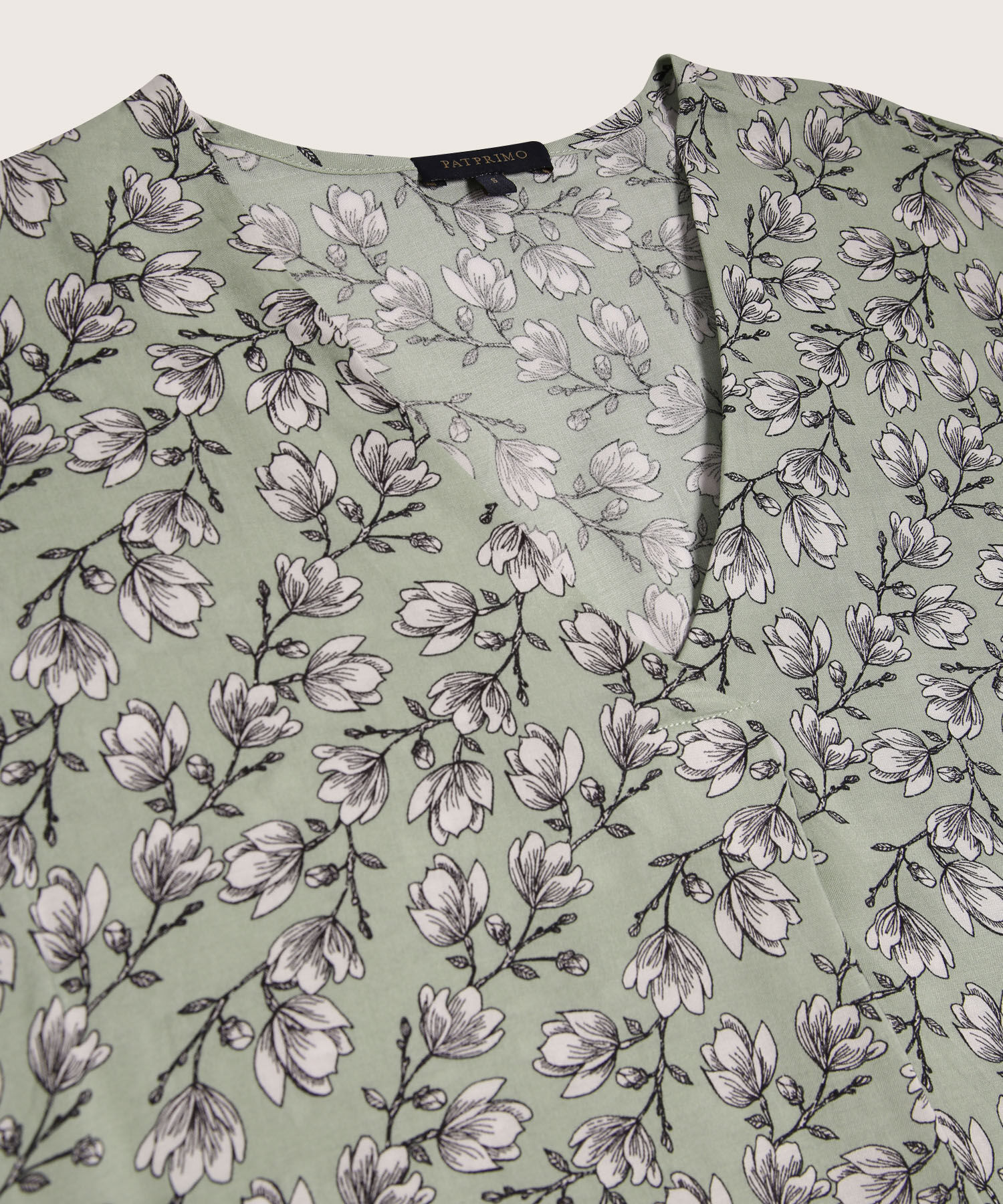 Blusa Manga Corta Con Prense