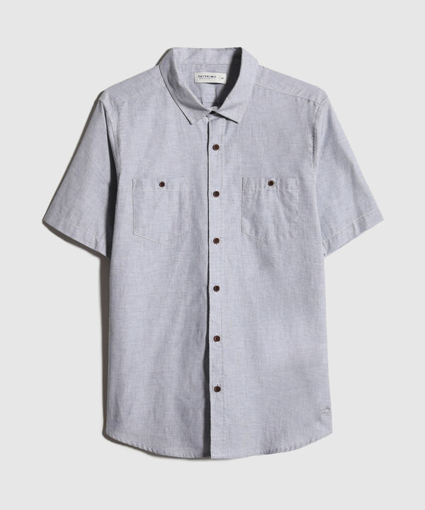 Camisa en Efecto Rústico