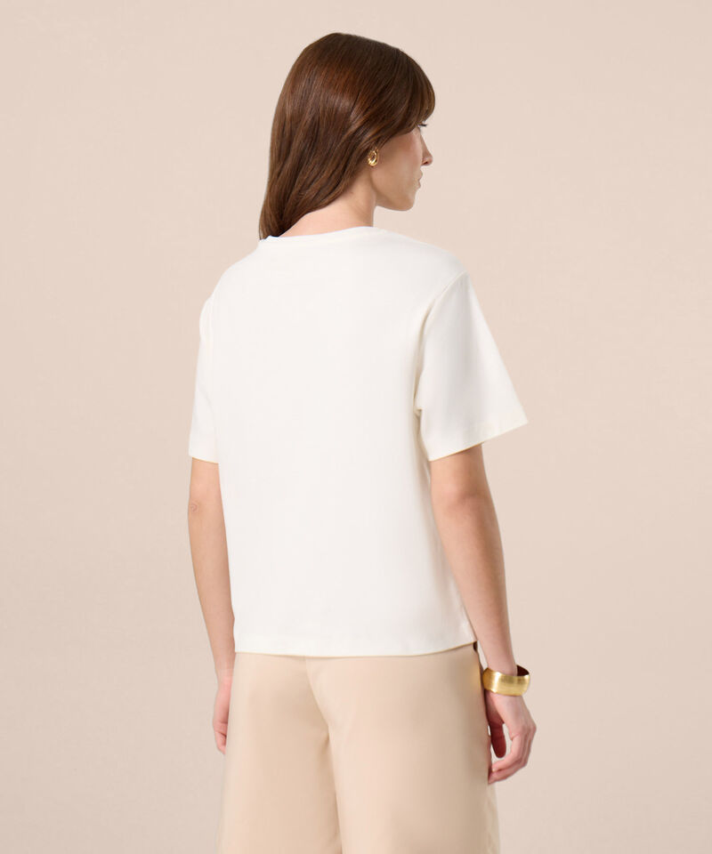 Camiseta Con Bolsillo De Encaje Para Mujer