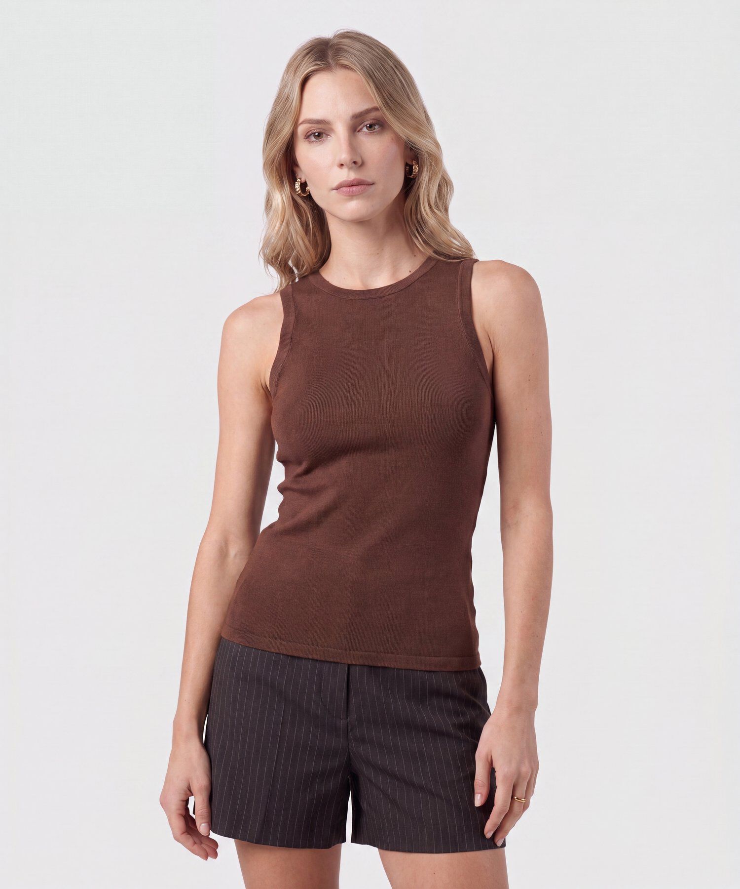 Camiseta Esqueleto Acanalada Para Mujer
