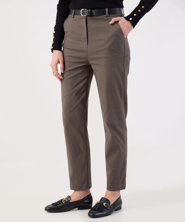 Pantalón Sastre Estampado Micro image number null