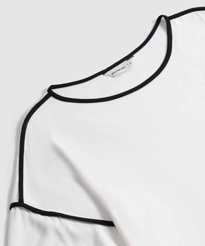 Blusa De Manga Acampanada Para Mujer