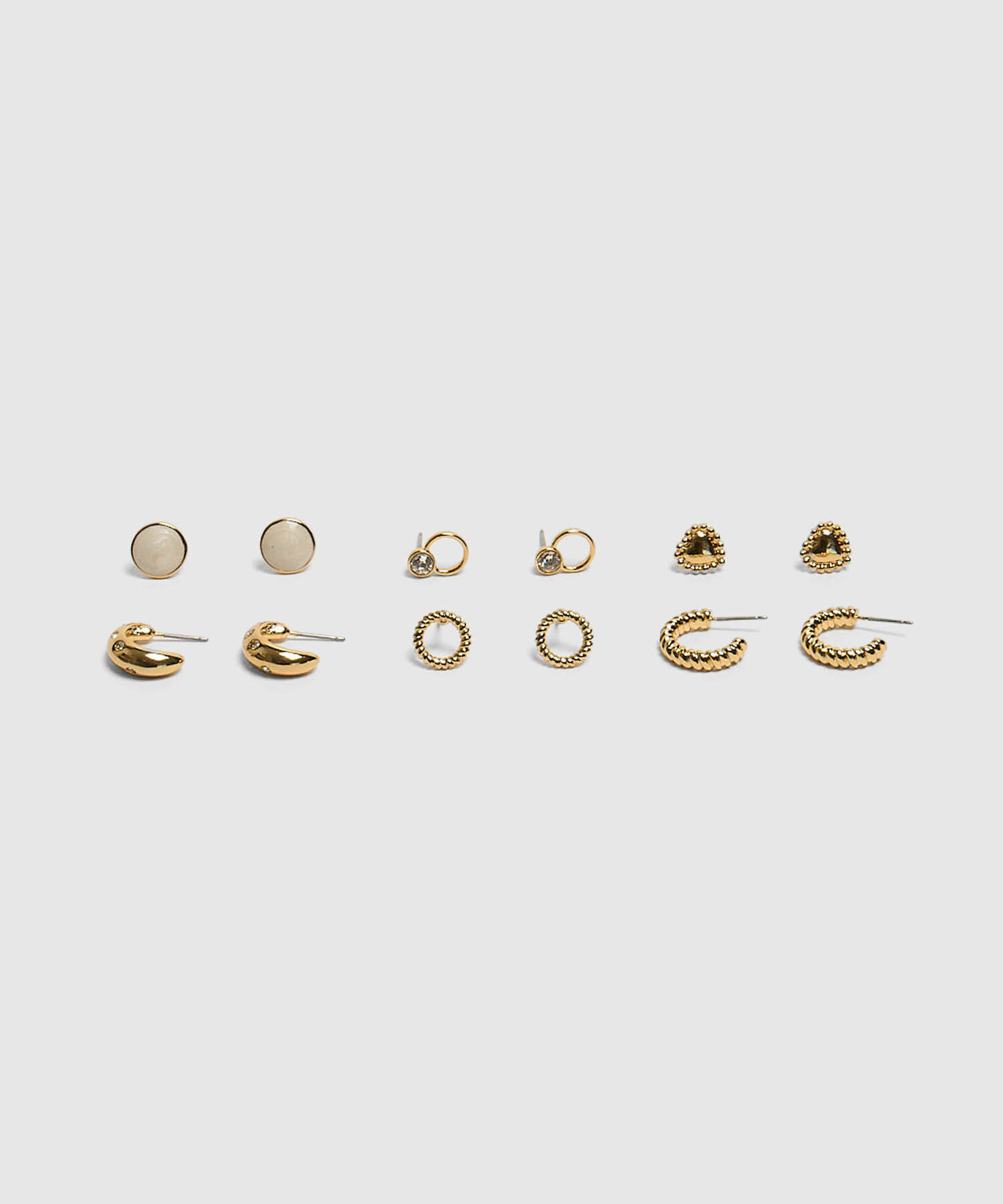 Set X6 Aretes Variados Mujer