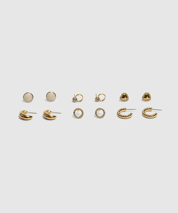 Set X6 Aretes Variados Mujer image number null