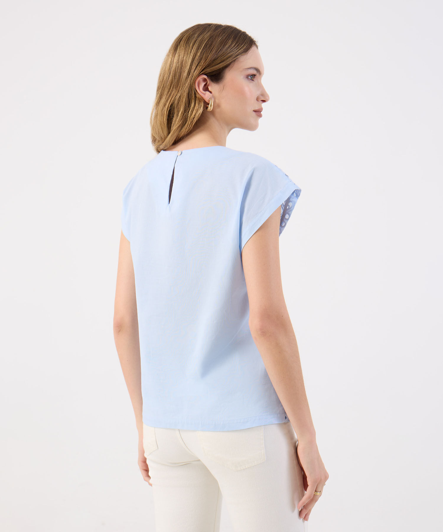 Blusa Para Mujer Acanalada Ajustada