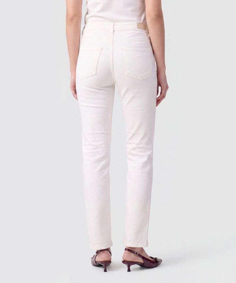Jean Straight De Tiro Alto Para Mujer