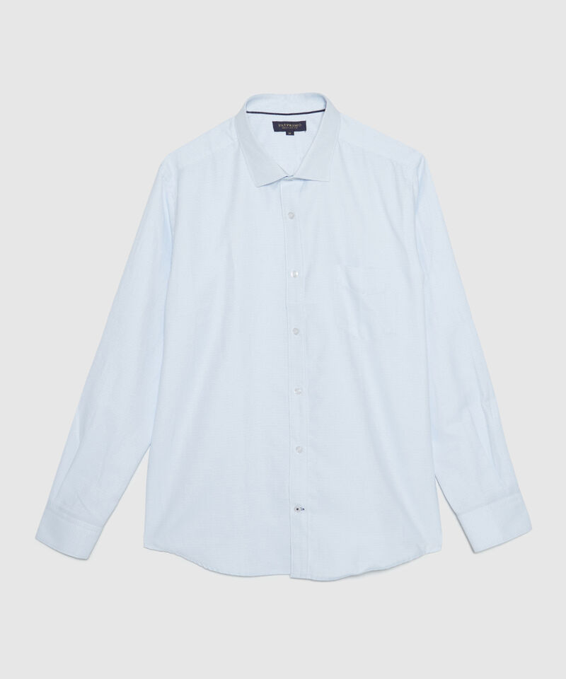 Camisa Manga Larga Cuello Italiano