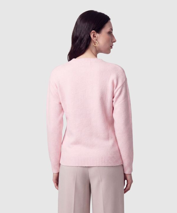 Saco Tejido Cuello Redondo Mujer