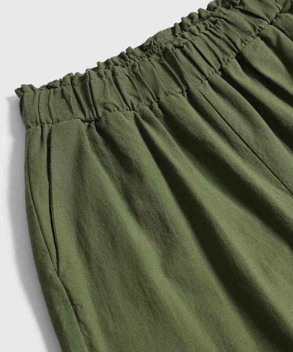 Pantal&oacute;n Fluido Con Cintura El&aacute;stica Para Mujer
