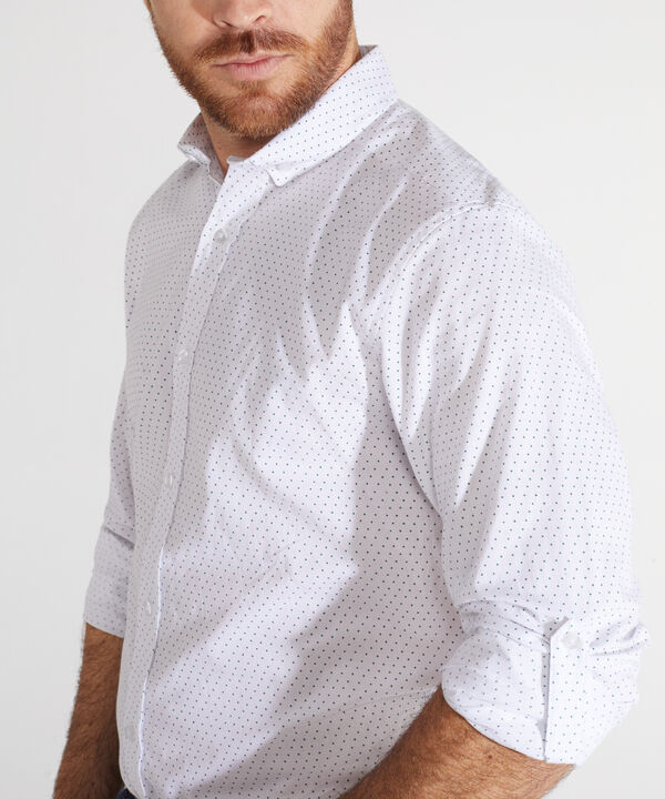 Camisa Manga Larga Estampada Cuello Camisero image number null