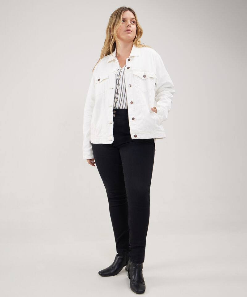 Chaqueta Clásica Tono Off Whitte