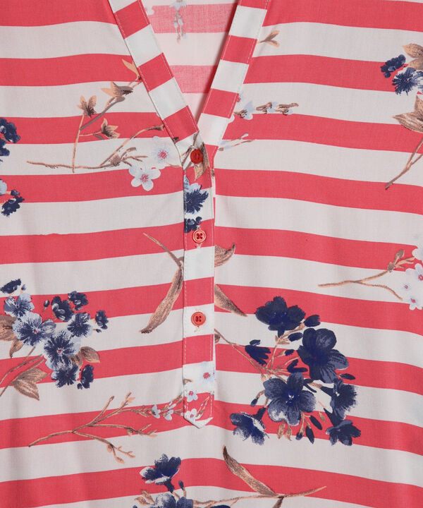 Blusa Cuello Mao Estampada image number null