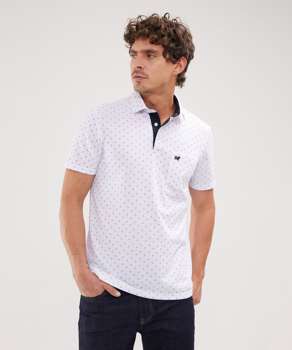 Polo Cuello Maquina Estampada
