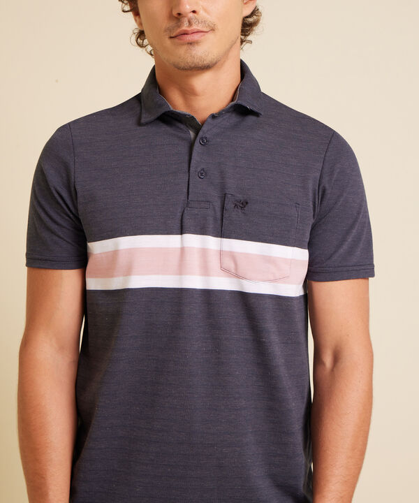 Polo Preteñida Cuello Maquina, Regular Fit