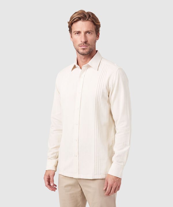 Camisa Tipo Guayabera Para Hombre image number null