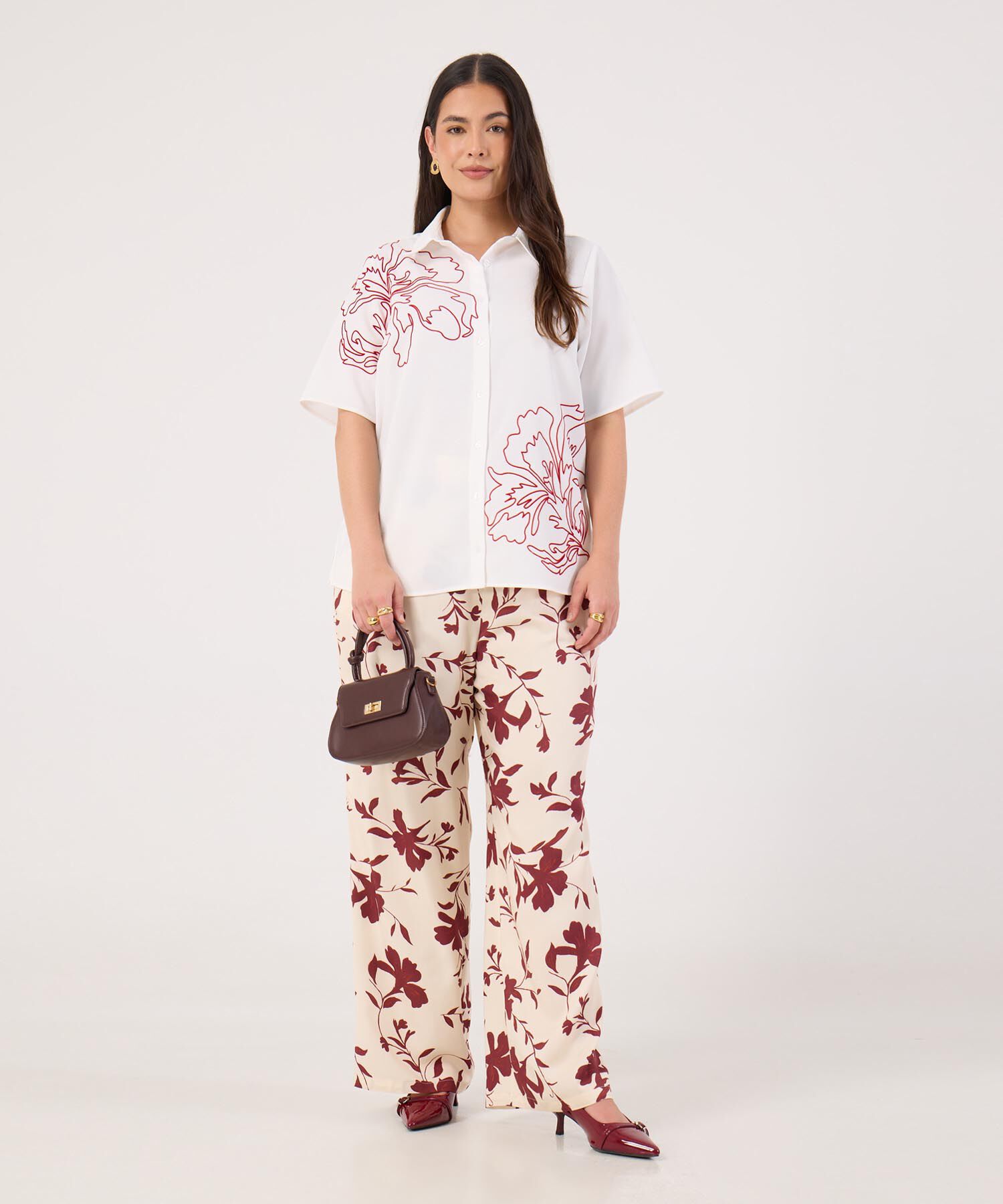 Camisa Estampada Para Mujer Curvy