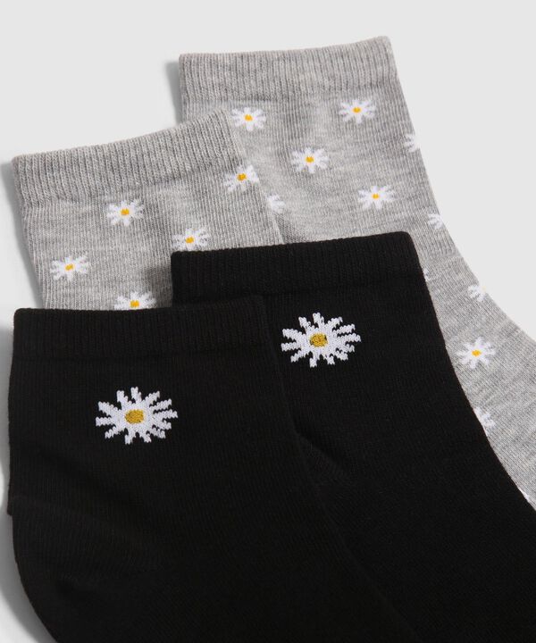 Pack x 2 Medias con Flores image number null