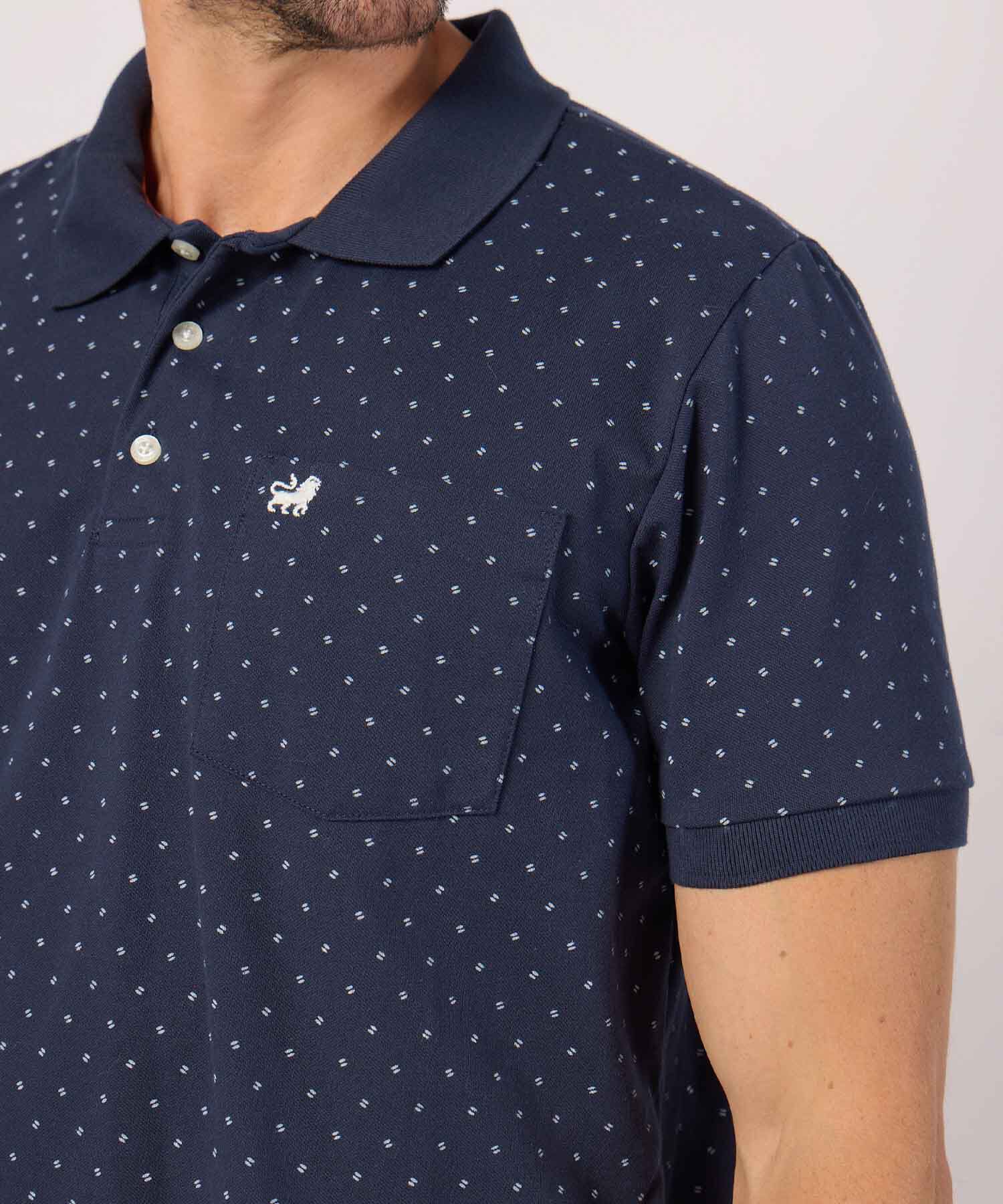 Polo Tejida Estampada