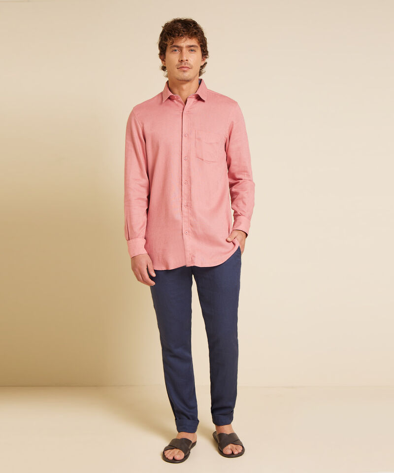 Camisa Unicolor Manga Larga