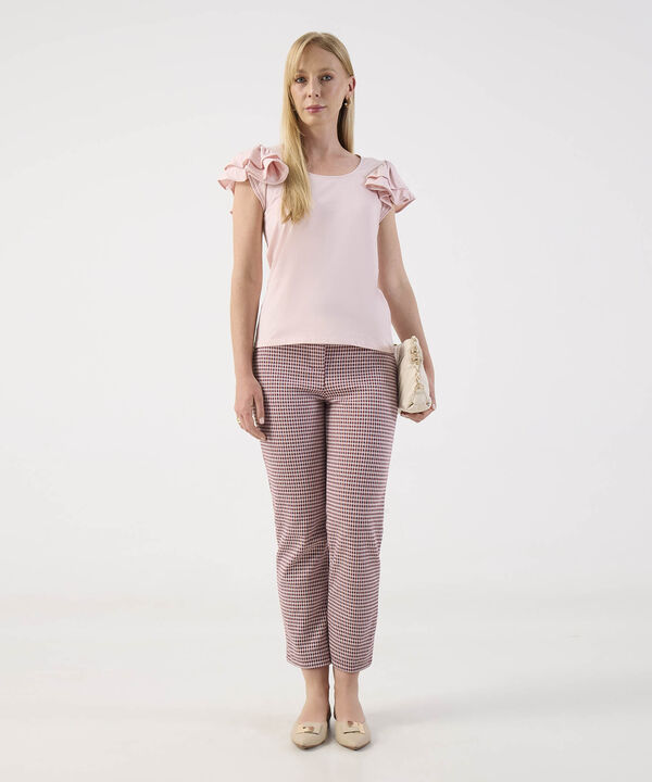 Blusa Para Mujer con Hombros con Volantes image number null