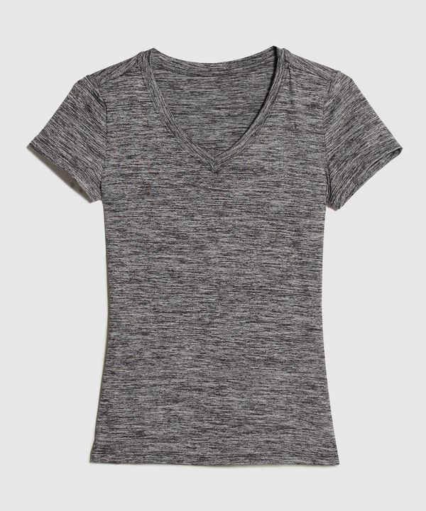Camiseta Deportiva Jaspeada