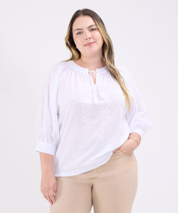 Blusa con Bordado image number null
