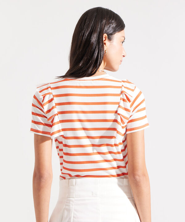 Camiseta a Rayas con Arandelas image number null